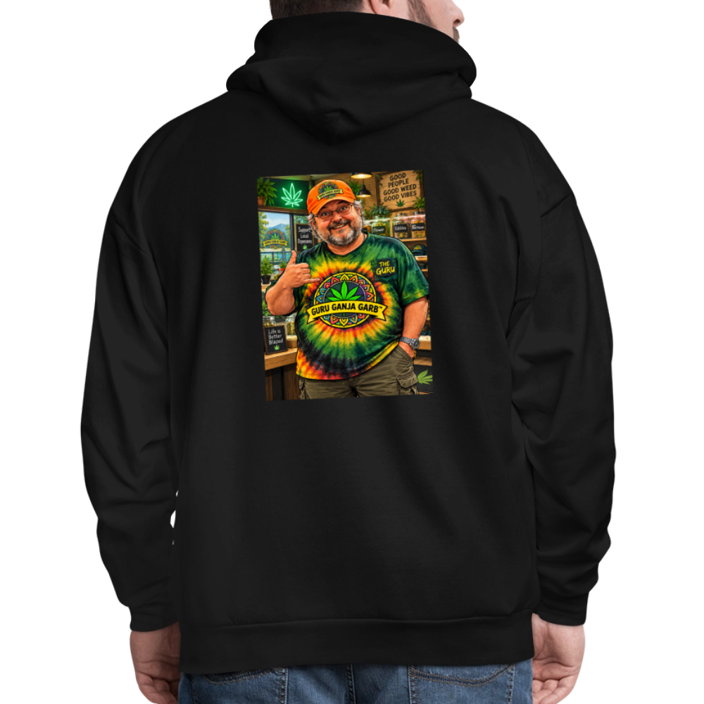 GURU GNJA GARB THE ORIGINAL GURU HOODIE - black