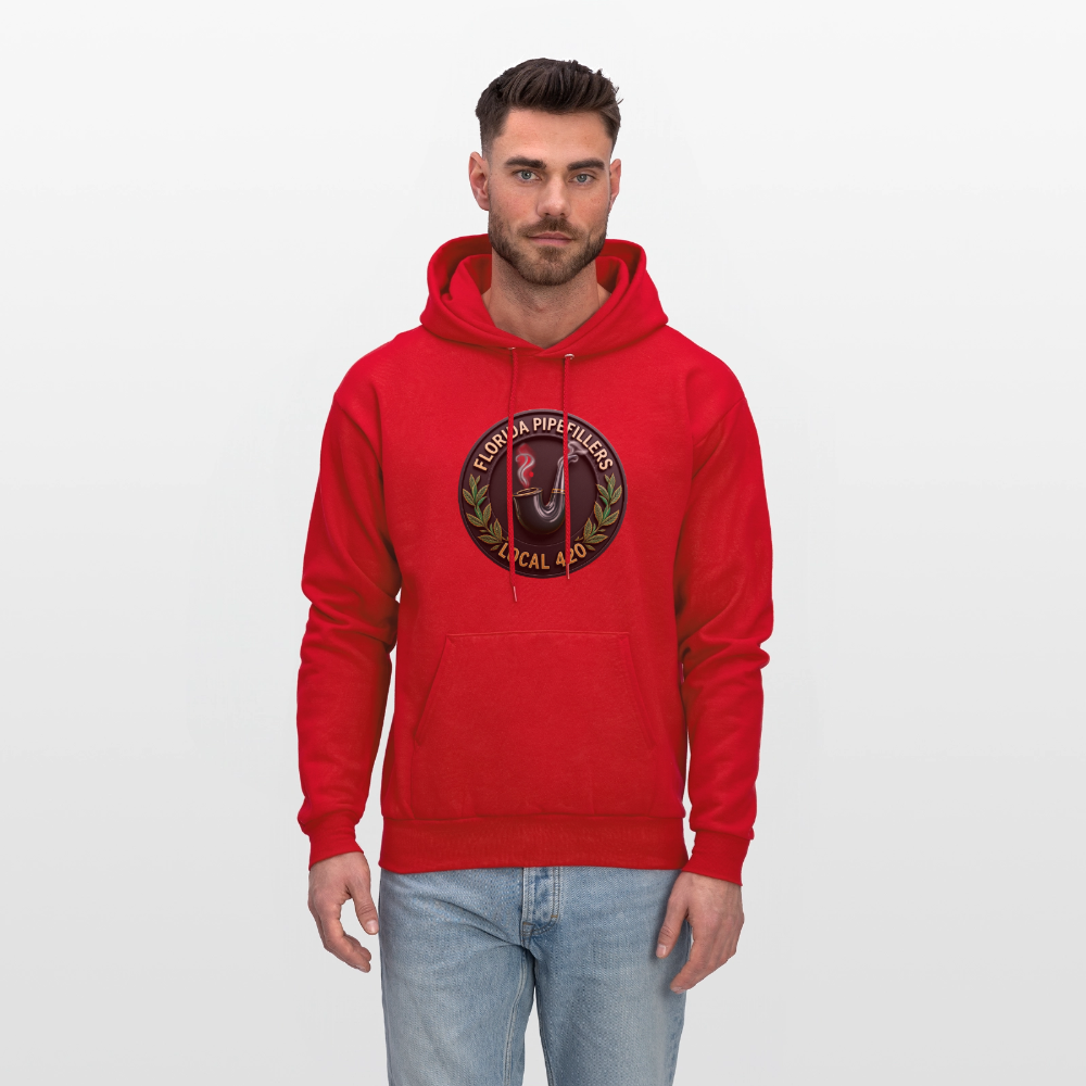 FLORIDA PIPEFILLERS LOCAL 420 F/B DESIGN Men's Hoodie - red