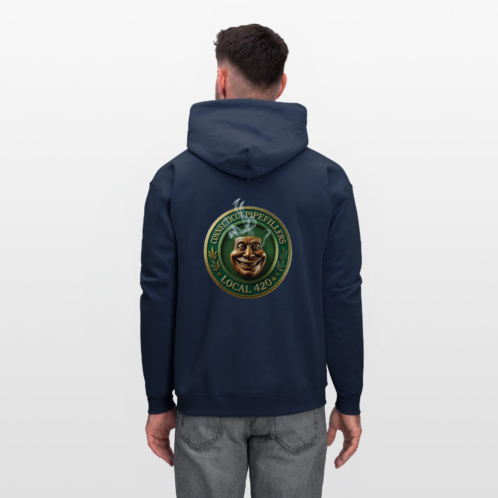 CONNECTICUT PIPEFILLERS LOCAL 420 F/B DESIGN Men's  Hoodie - navy