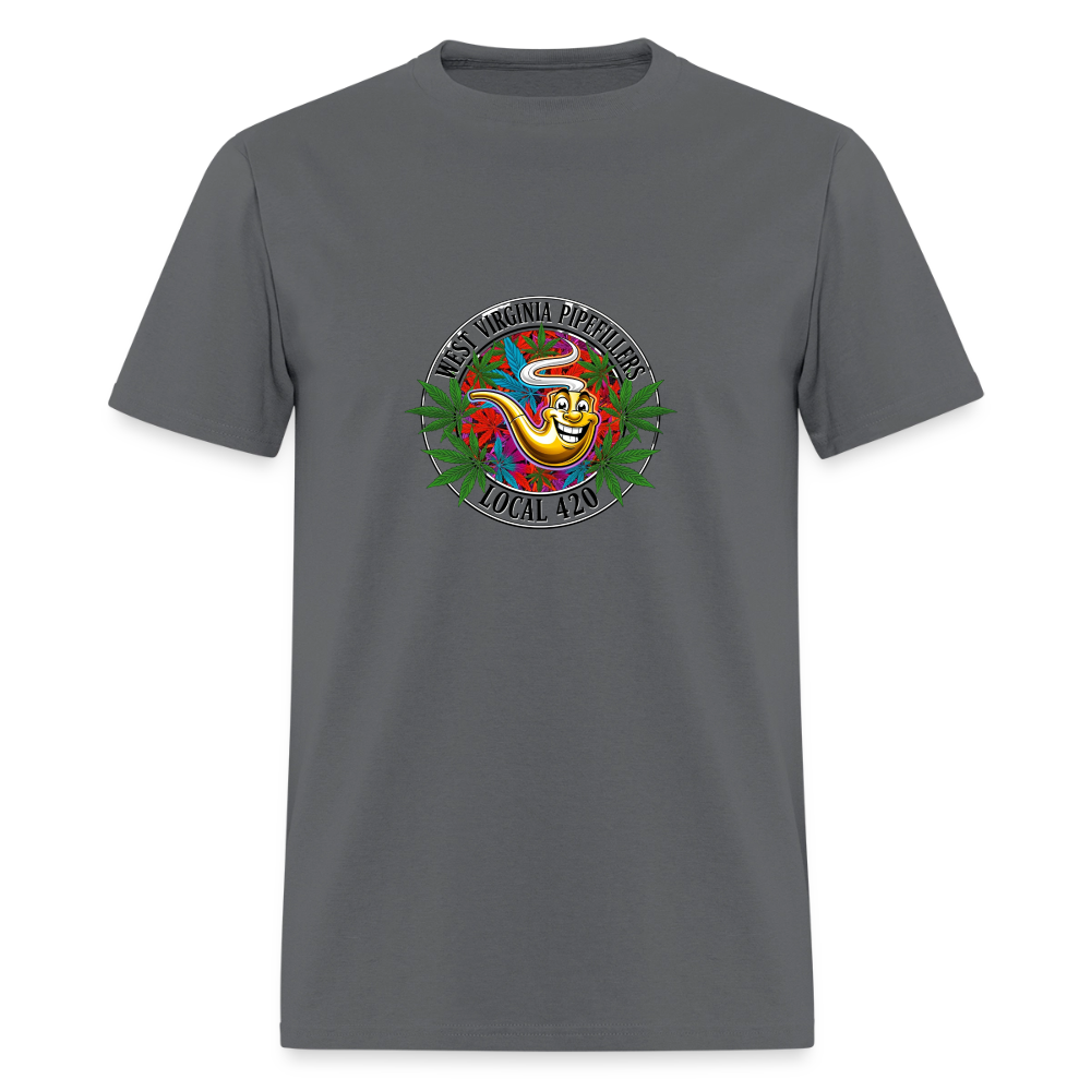 WEST VIRGINIA PIPEFILLERS LOCAL 420 Men's T-Shirt - charcoal