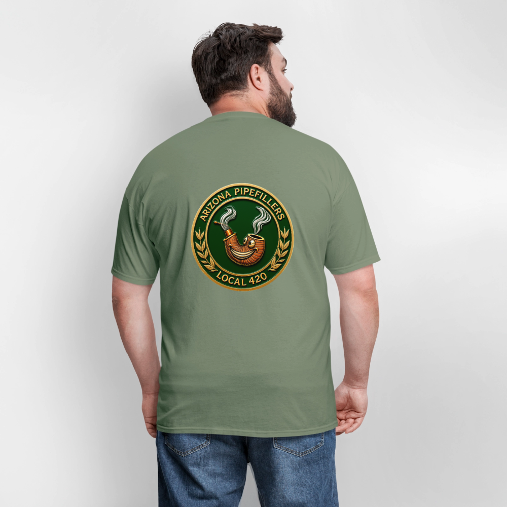ARIZONIA PIPEFILLERS LOCAL 420 F/B DESIGN Men's T-Shirt - military green