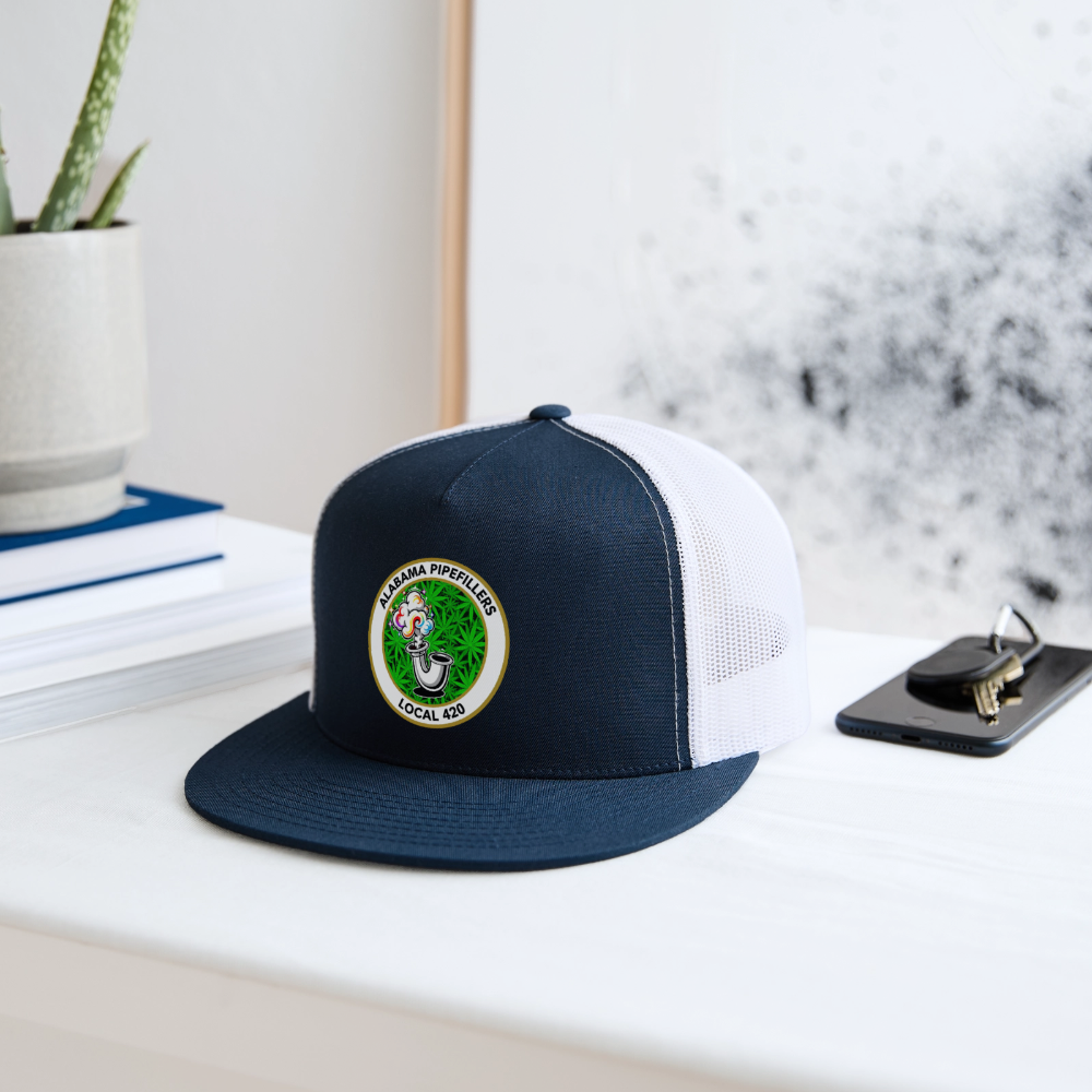 ALABAMA PIPEFILLERS LOCAL 420 Trucker Hat - navy/white