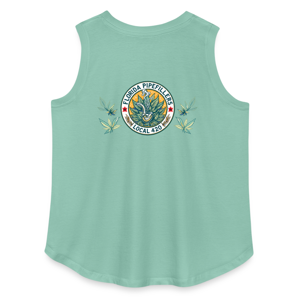 FLORIDA PIPEFILLERS LOCAL 420 F/B DESIGN Women's Curvy Relaxed Tank Top - saltwater