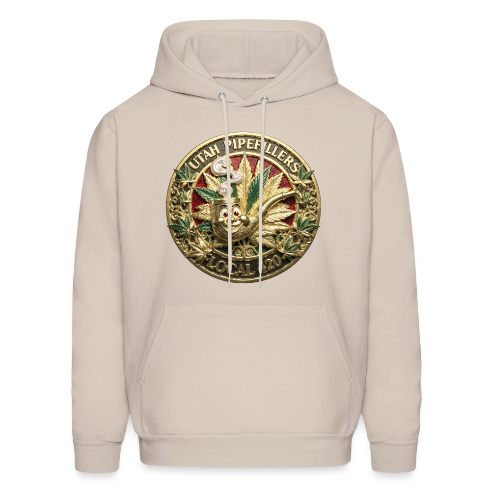 UTAH PIPEFILLERS LOCAL 420 F/B DESIGN Men's Hoodie - Sand