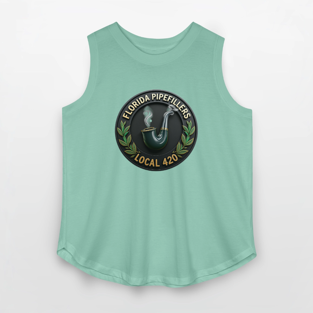 FLORIDA PIPEFILLERS LOCAL 420 F/B DESIGN Women's Curvy Relaxed Tank Top - saltwater