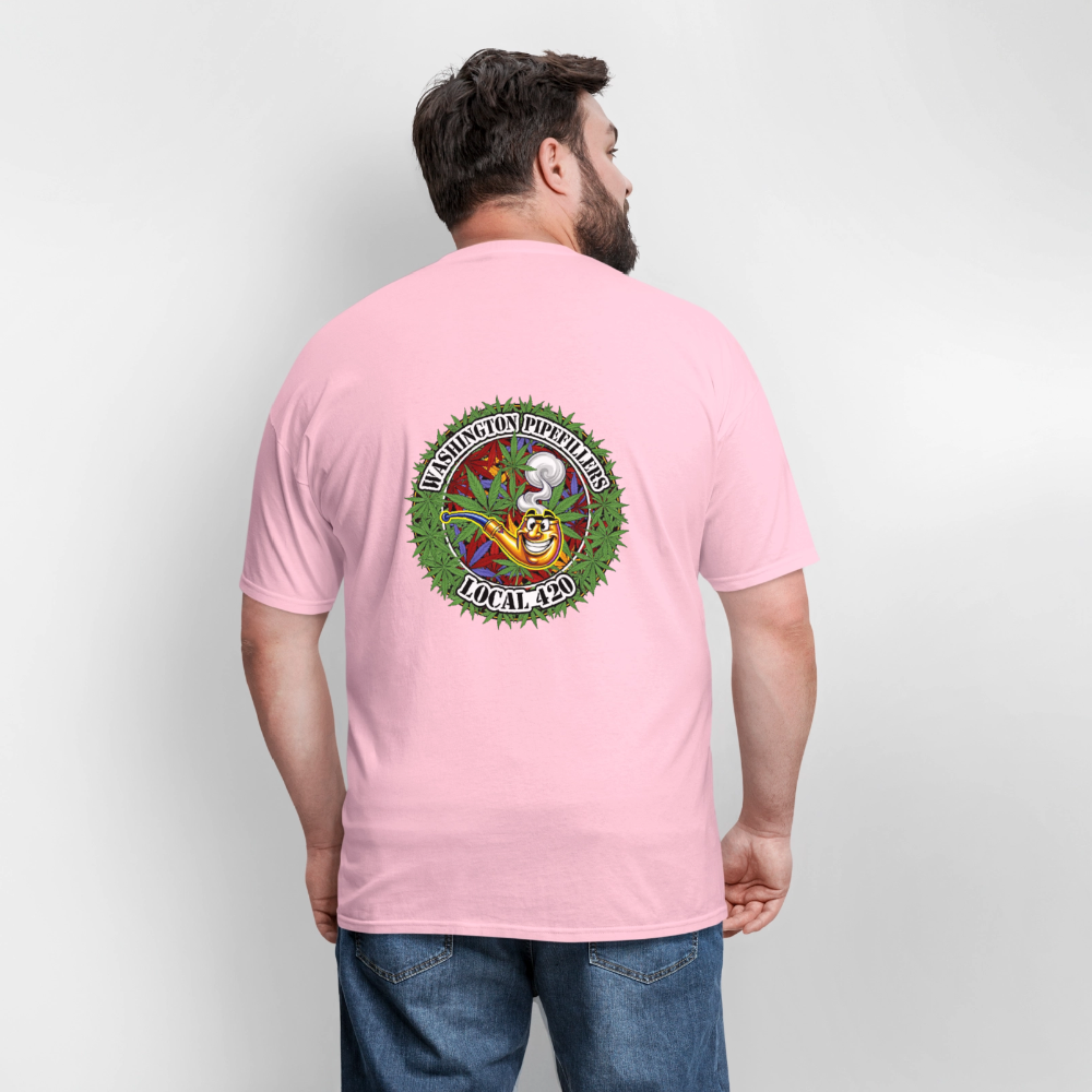 WASHINGTON PIPEFILLERS LOCAL 420 F/B DESIGN Men's T-Shirt - pink