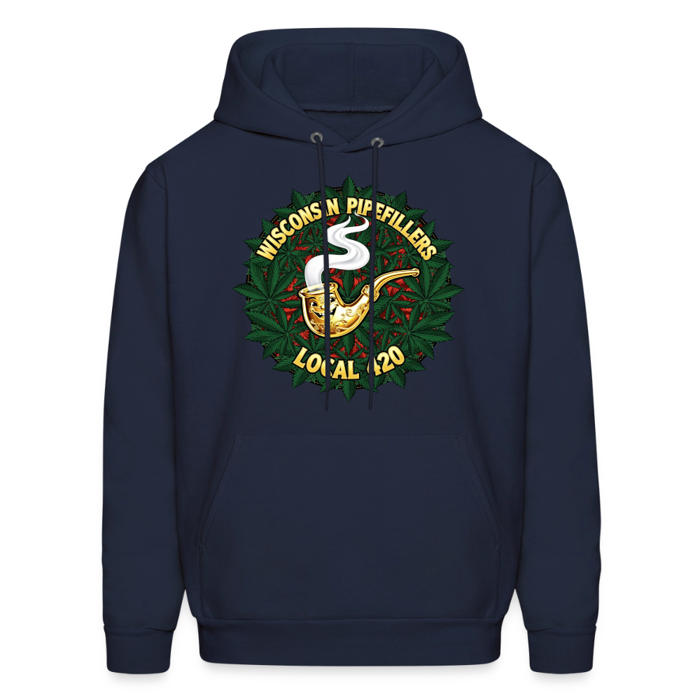 WISCONSIN PIPEFILLERS LOCAL 420 Men's Hoodie - navy
