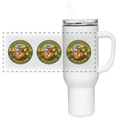 UTAH PIPEFILLERS LOCAL 420 40oz Stainless Steel Travel Tumbler - white
