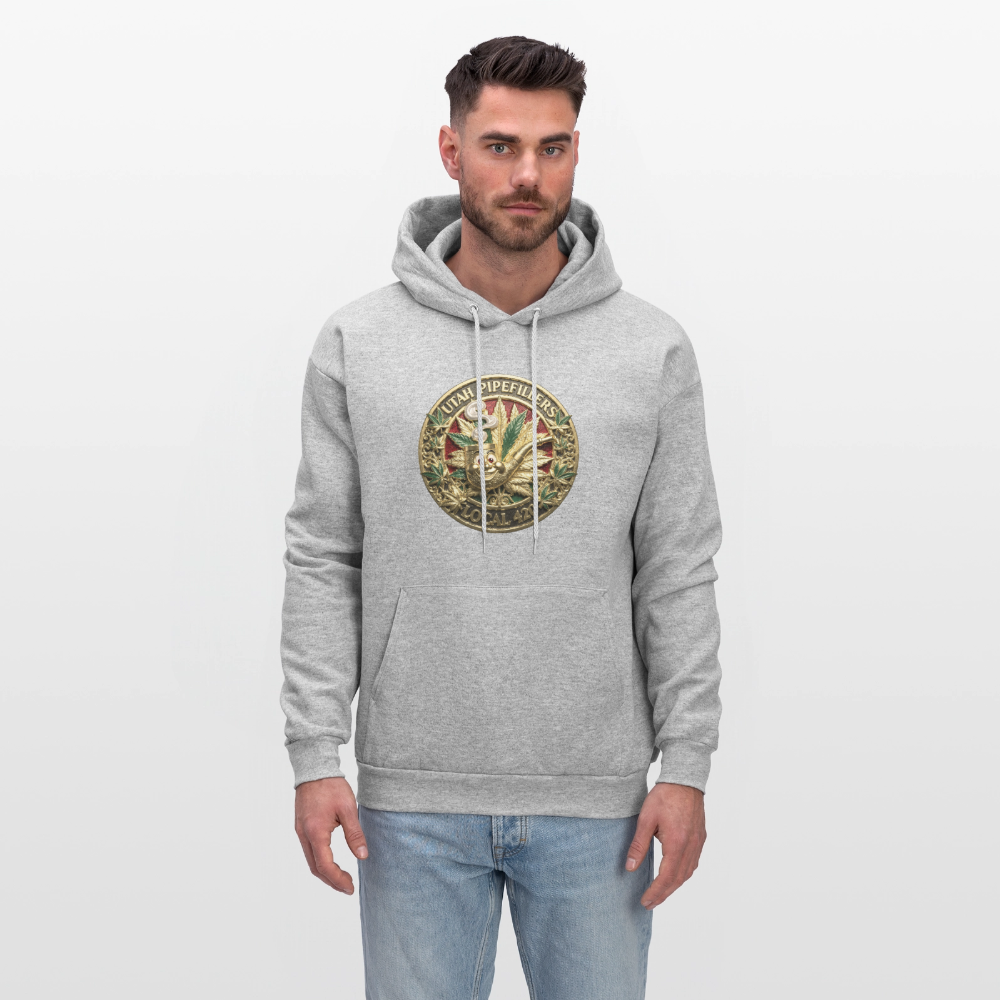 UTAH PIPEFILLERS LOCAL 420 Men's  Hoodie - heather gray