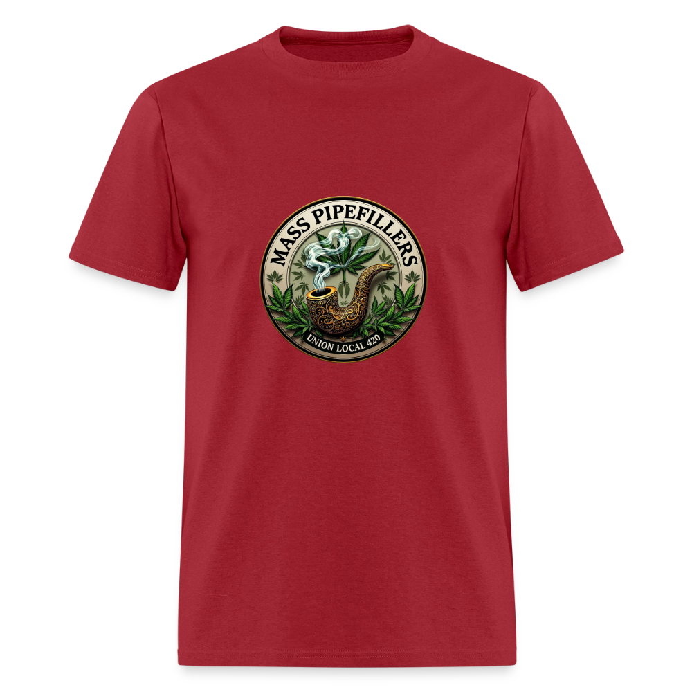 MASS PIPEFILLERS UNION LOCAL 420 Men's T-Shirt - dark red
