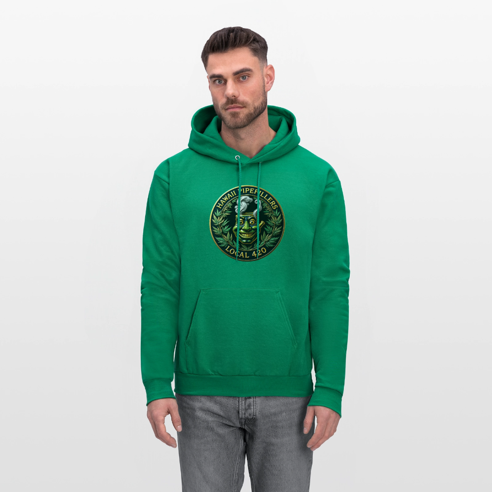 HAWAII PIPEFILLERS LOCAL 420 Men's Hoodie - kelly green