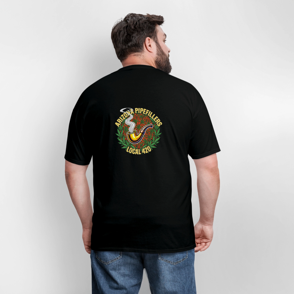 ARIZONA PIPEFILLERS LOCAL 420  F/B DESIGN Men's T-Shirt - black