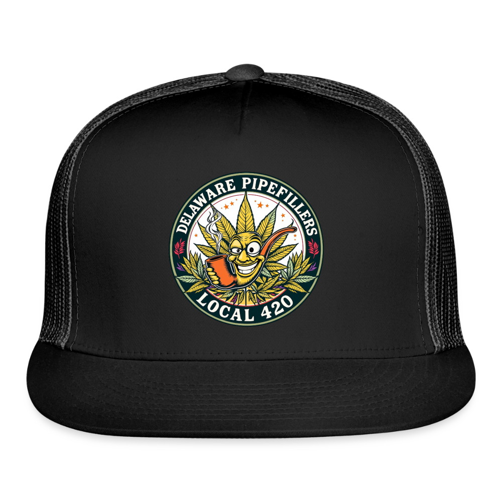 DELAWARE  PIPEFILLERD LOCAL 420 Trucker Hat - black/black