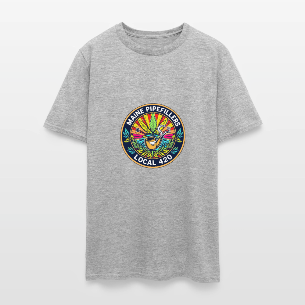 MAINE PIPEFILLERS LOCAL 420 Men's T-Shirt - heather gray