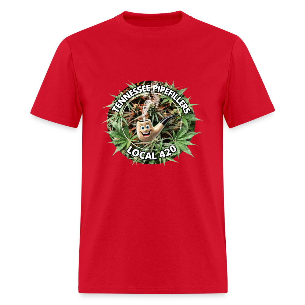 TENNESSEE PIPEFILLERS LOCAL 420 Men's T-Shirt - red