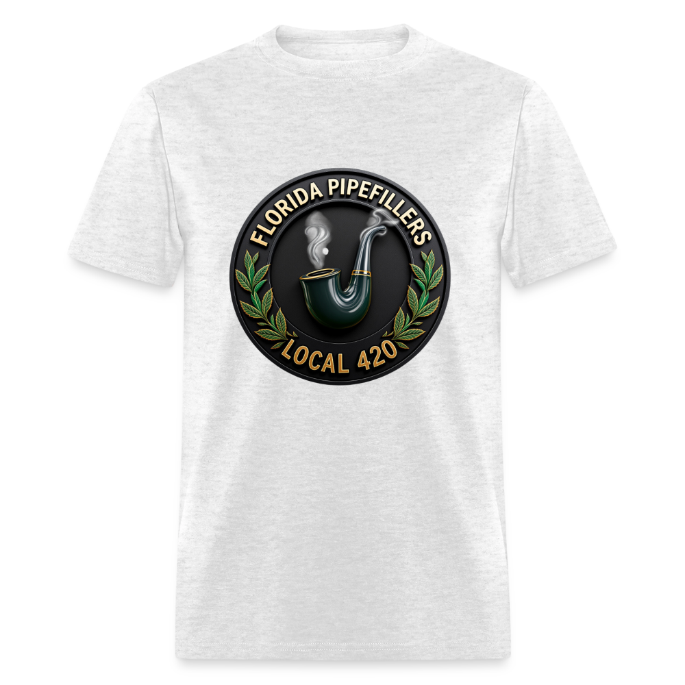 FLORIDA PIPEFILLERS LOCAL 420 Men's T-Shirt - light heather gray