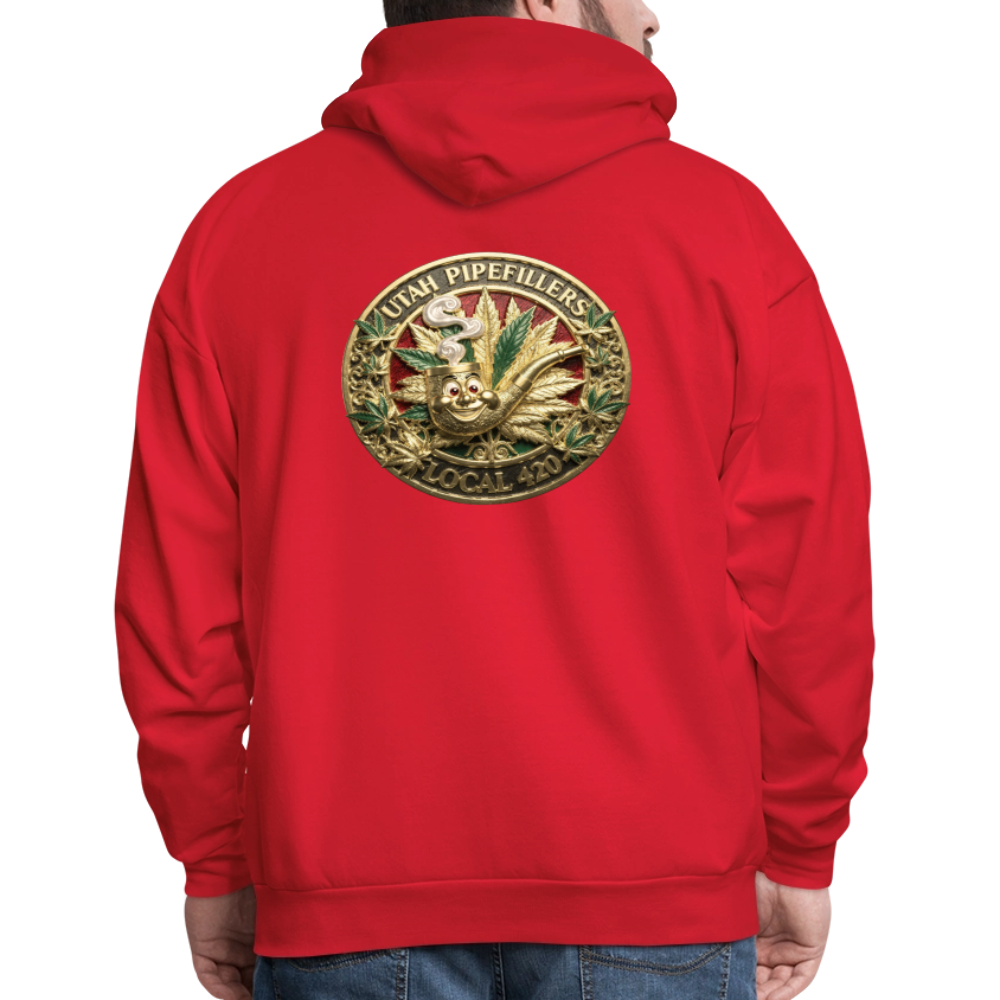 UTAH PIPEFILLERS LOCAL 420 F/B DESIGN Men's Hoodie - red