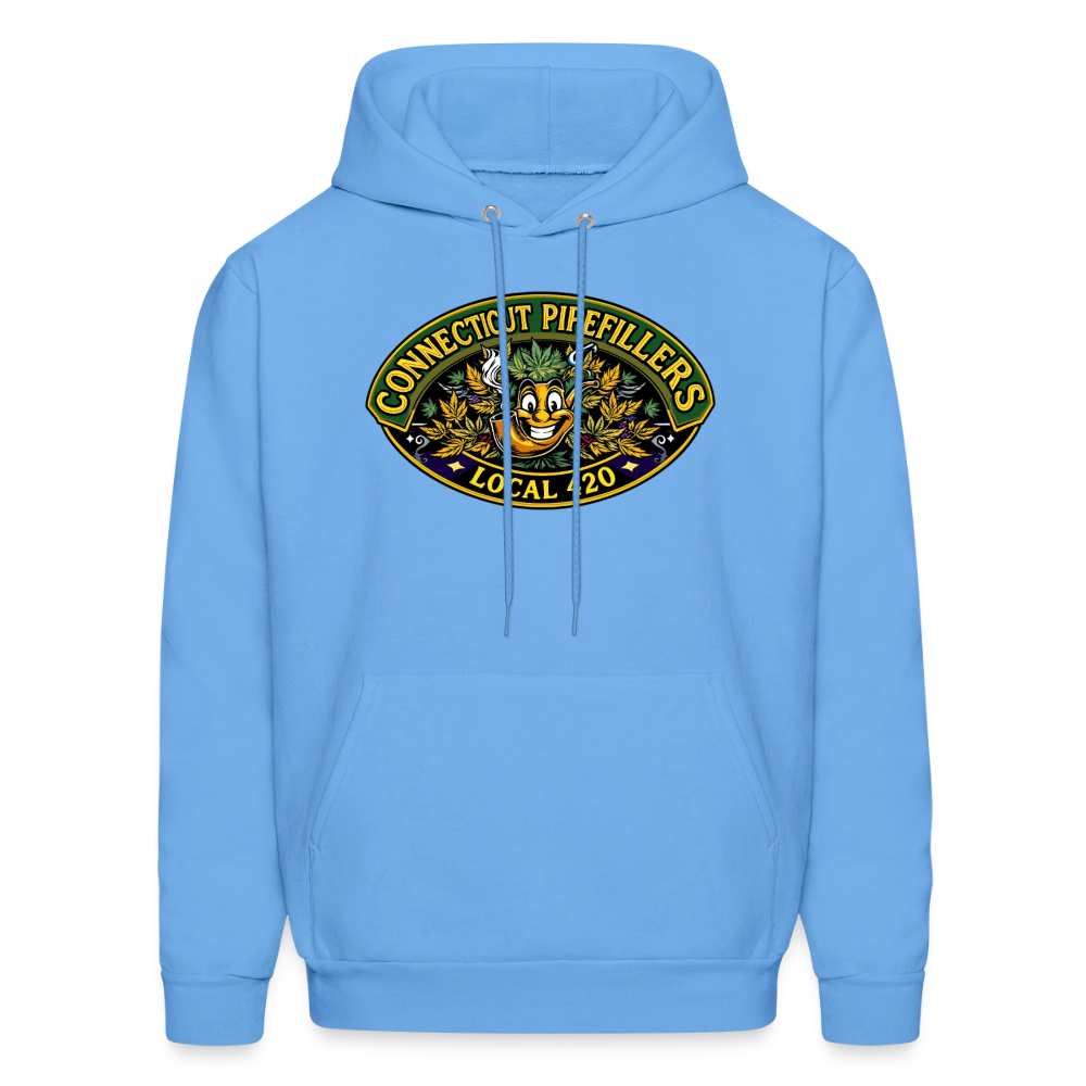 CONNECTICUT PIPEFILLERD LOCAL 420 F/B DESIGN Men's Hoodie - carolina blue