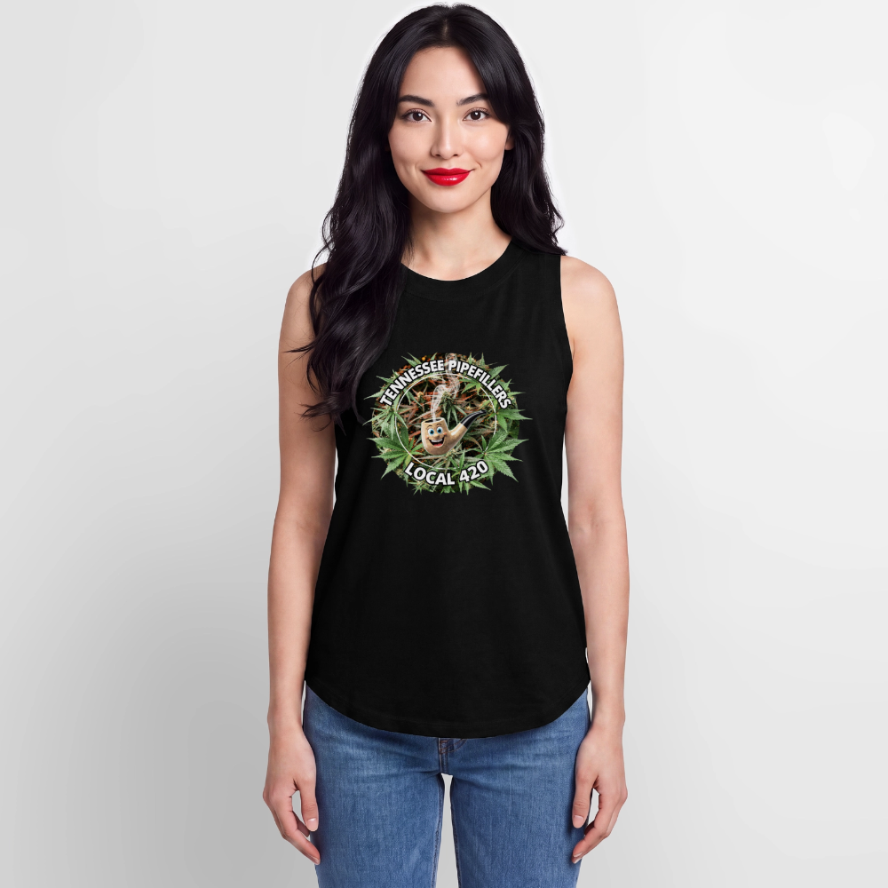 TENNESSEE PIPEFILLERS LOCAL 420 Women's Relaxed Tank Top - black