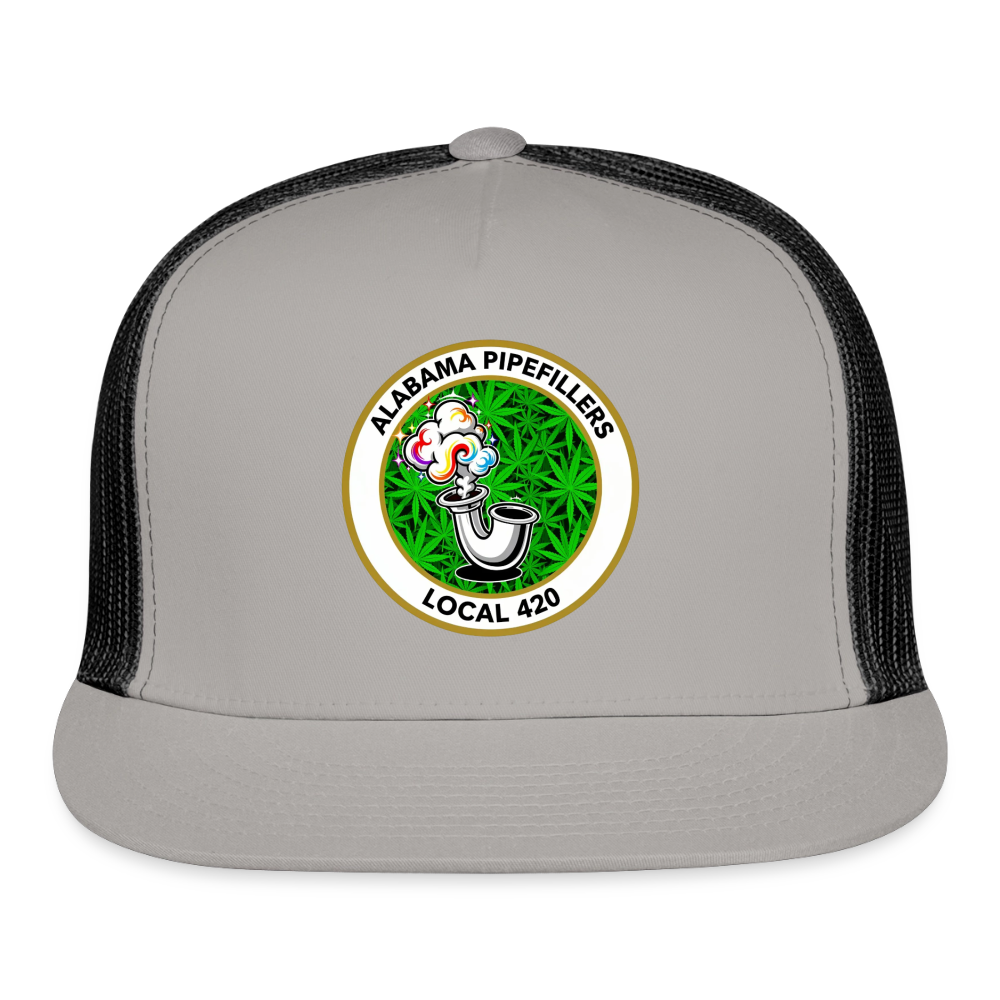 ALABAMA PIPEFILLERS LOCAL 420 Trucker Hat - gray/black