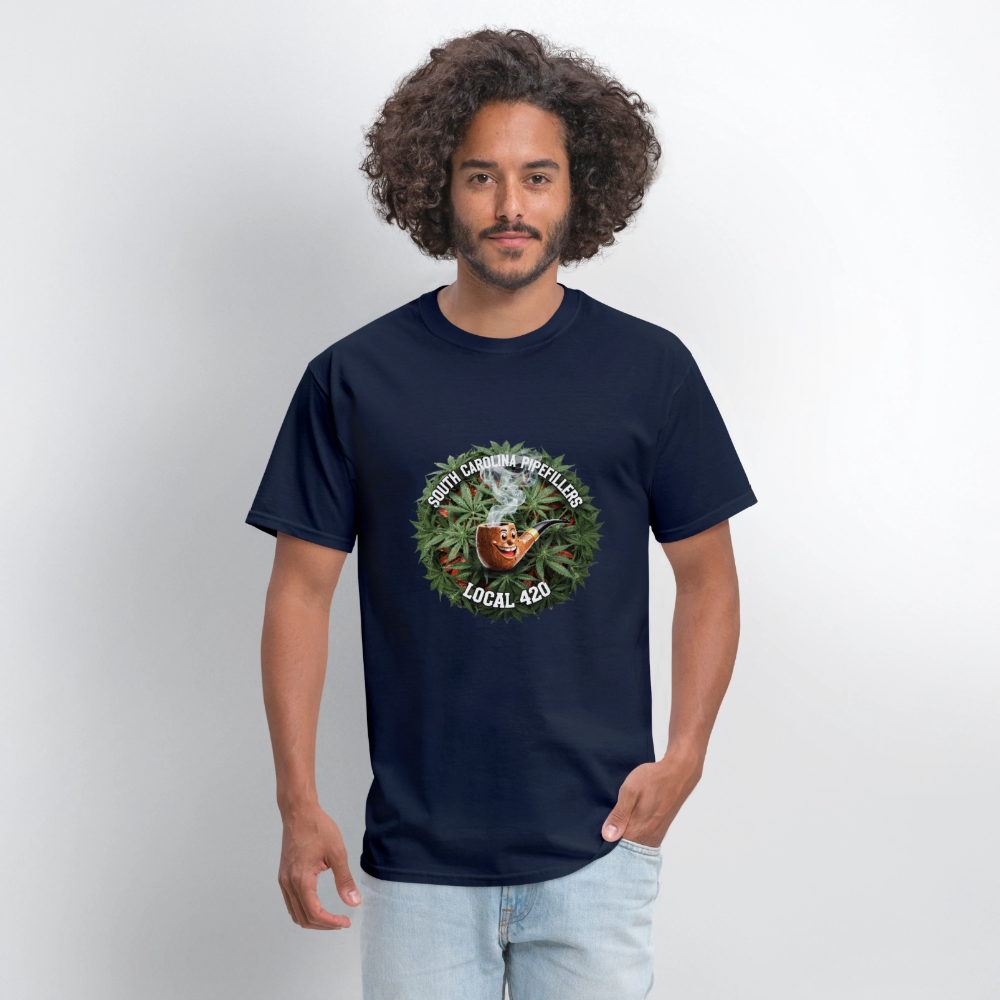 SOUTH CAROLINA PIPEFILLERS LOCAL 420 Men's T-Shirt - navy