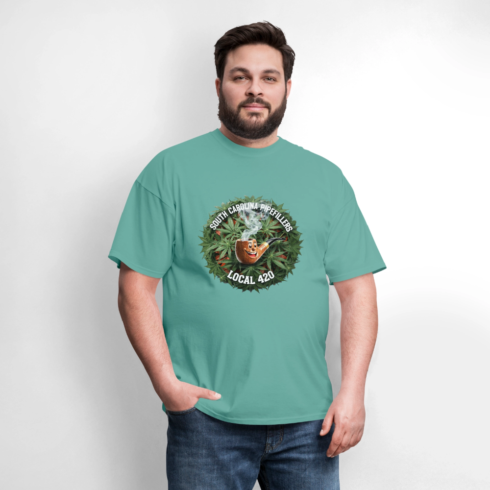 SOUTH CAROLINA PIPEFILLERS LOCAL 420 Men's T-Shirt - aquatic