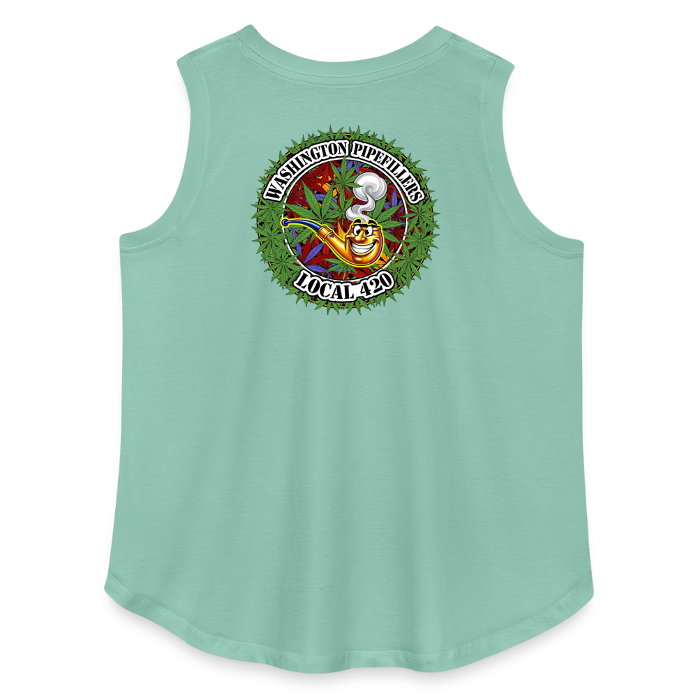 WASHINGTON PIPEFILLERS LOCAL 420 F/B DESIGN Women's Curvy Relaxed Tank Top - saltwater