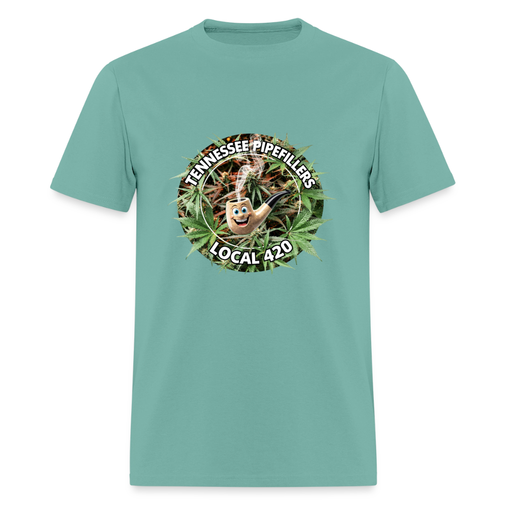 TENNESSEE PIPEFILLERS LOCAL 420 Men's T-Shirt - aquatic