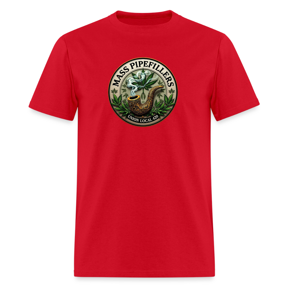 MASS PIPEFILLERS LOCAL 420 Men's T-Shirt - red