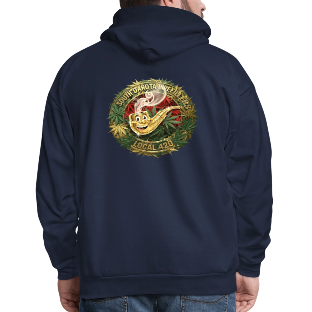 SOUTH DAKOTA PIPEFILLERS LOCAL 420  F/B DESIGN Men's Hoodie - navy