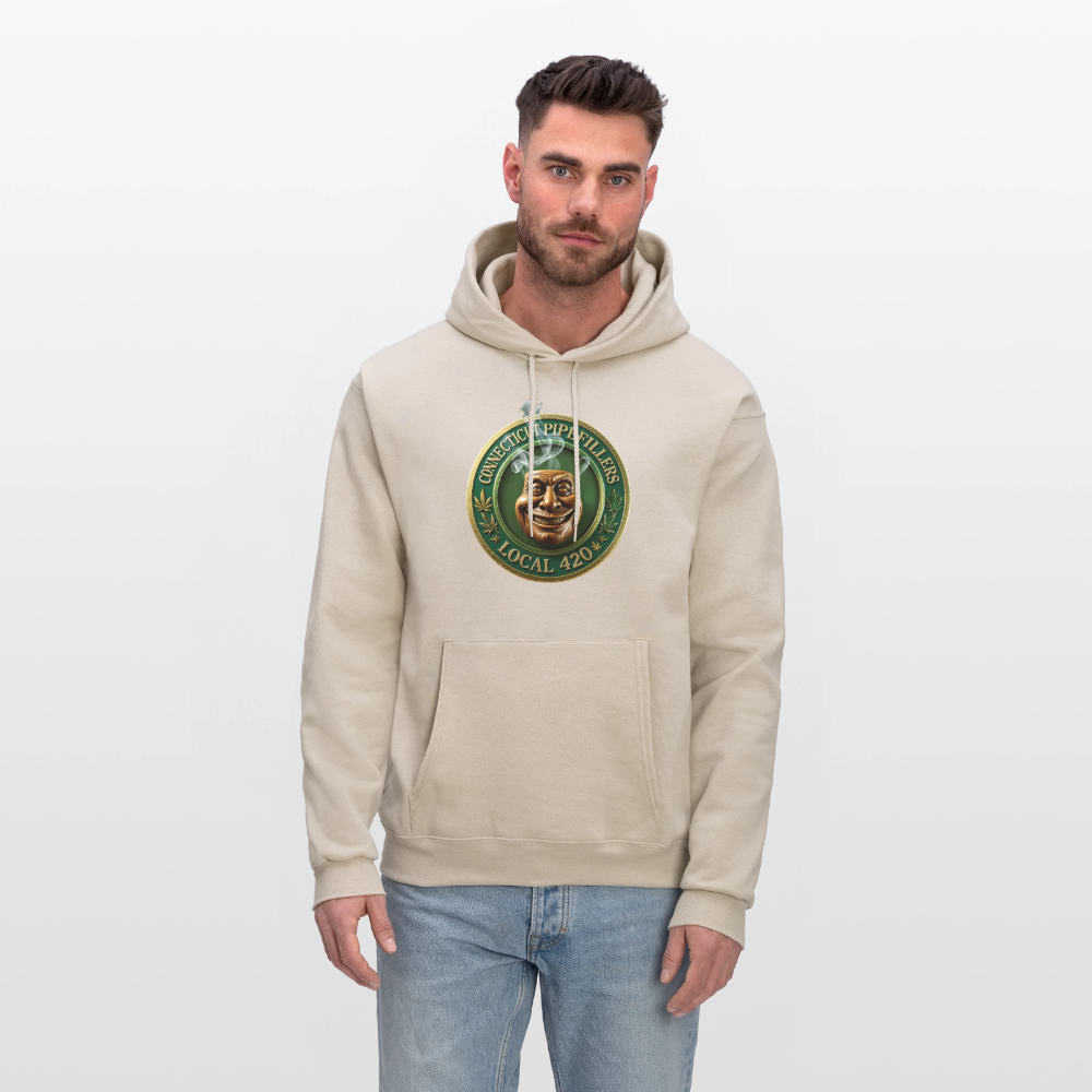 CONNECTICUT PIPEFILLERS LOCAL 420 Men's Hoodie - Sand