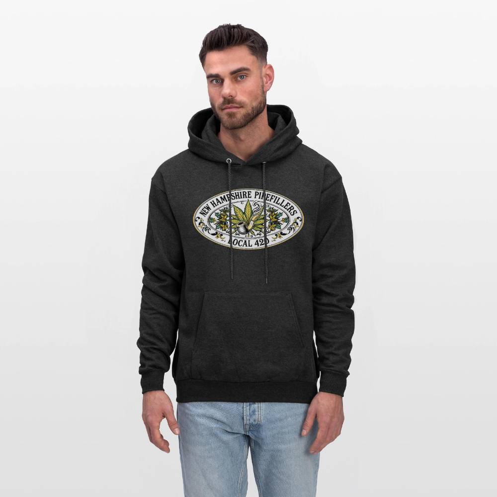 NEW HAMPSHIRE PIPEFILLERS LOCAL 420 Men's Hoodie - charcoal grey