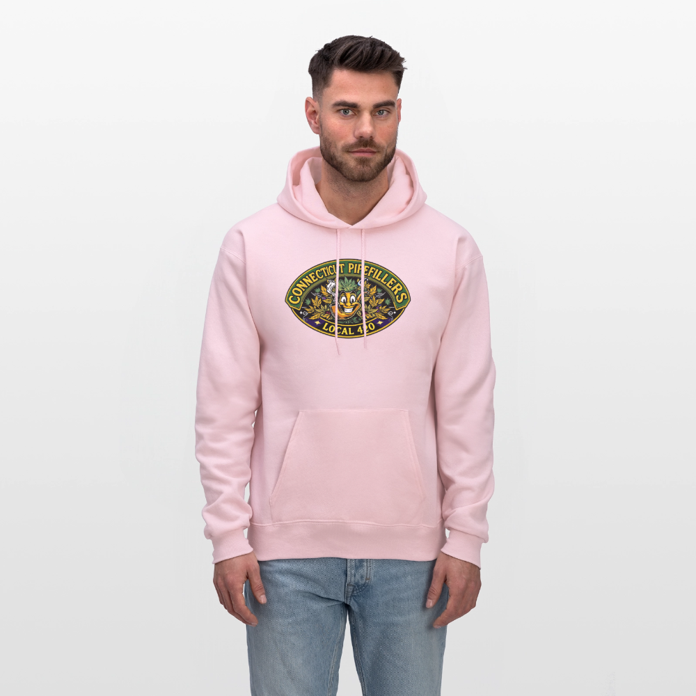 CONNECTICUT PIPEFILLERD LOCAL 420 F/B DESIGN Men's Hoodie - pale pink