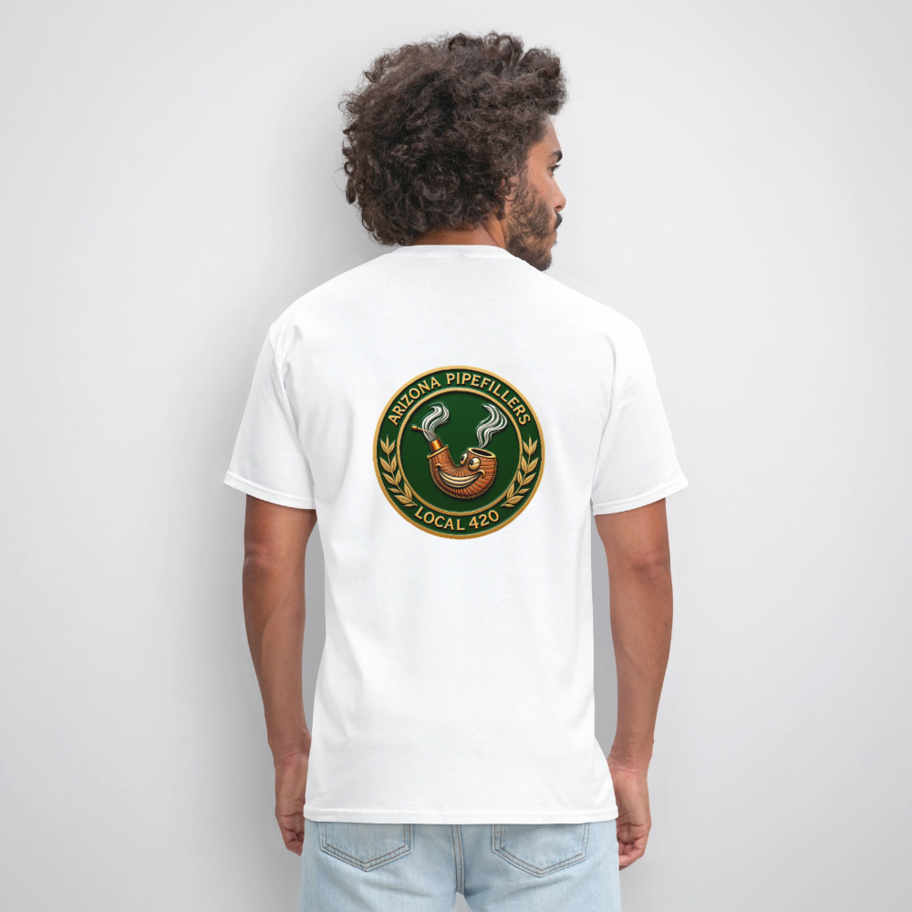 ARIZONIA PIPEFILLERS LOCAL 420 F/B DESIGN Men's T-Shirt - white