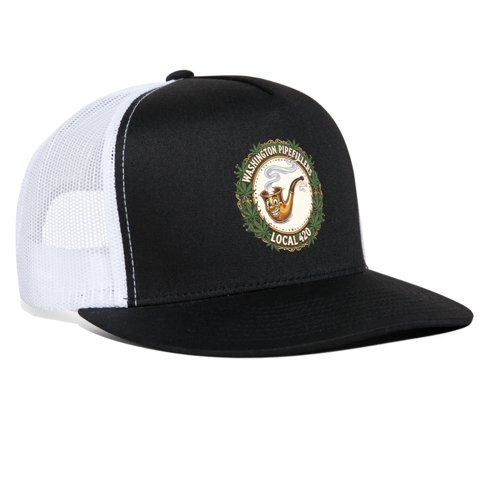 WASHINGTON PIPEFILLERS LOCAL 420 Trucker Hat - black/white