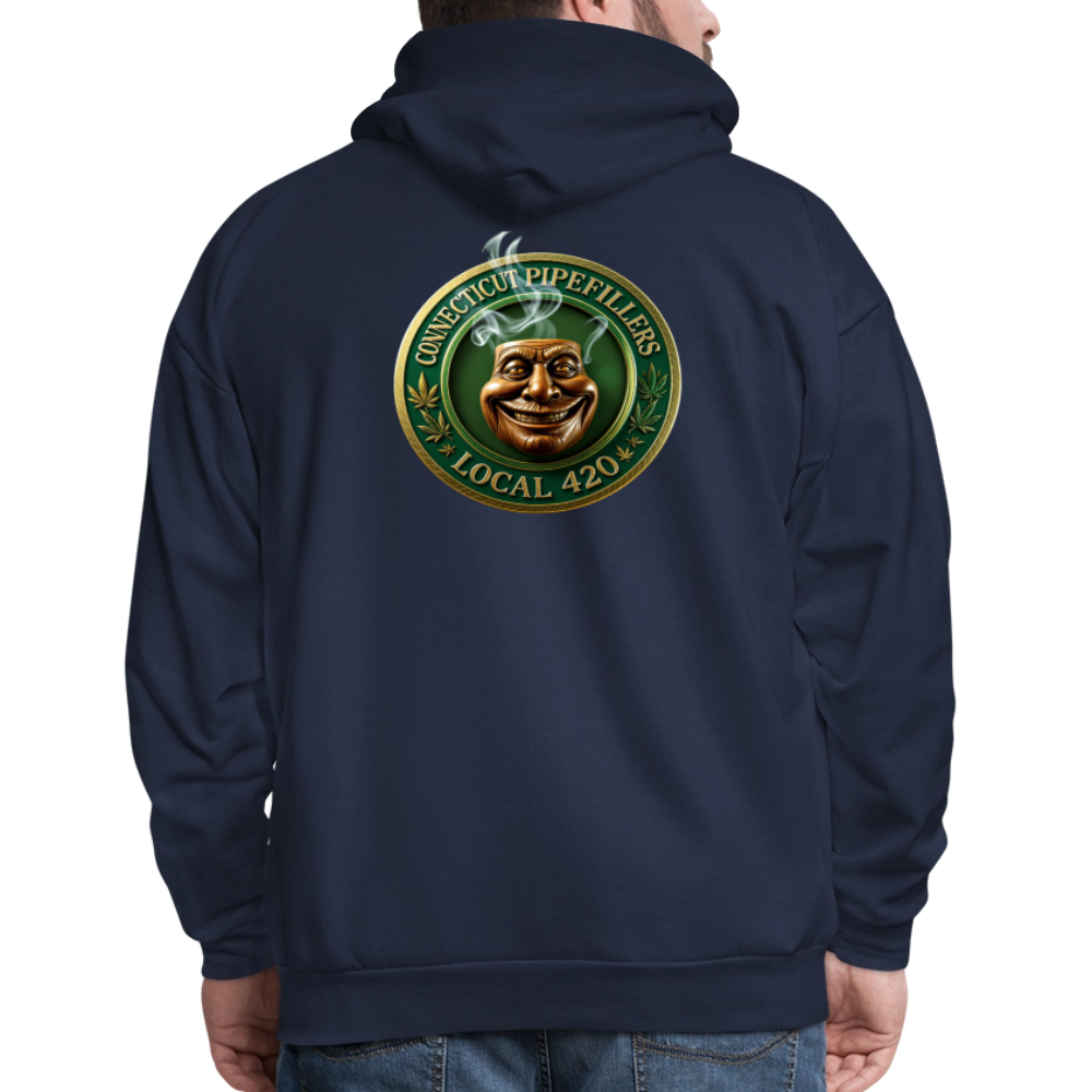 CONNECTICUT PIPEFILLERS LOCAL 420 F/B DESIGN Men's  Hoodie - navy