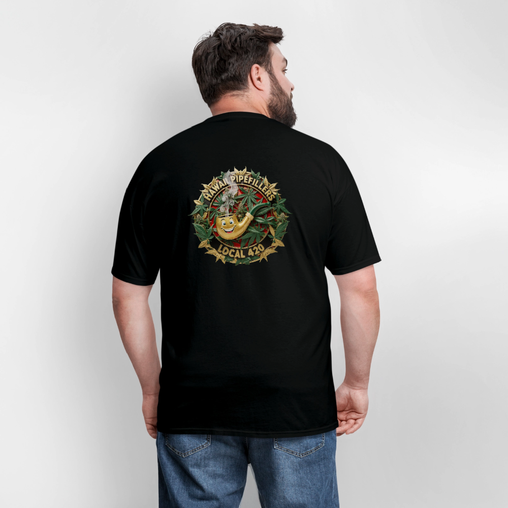HAWAII PIPEFILLERS LOCAL 420 F/B DESIGN Men's T-Shirt - black
