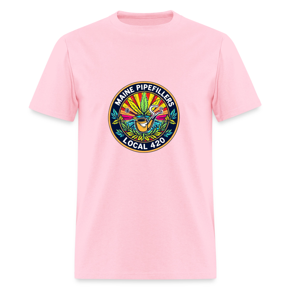 MAINE PIPEFILLERS LOCAL 420 Men's T-Shirt - pink
