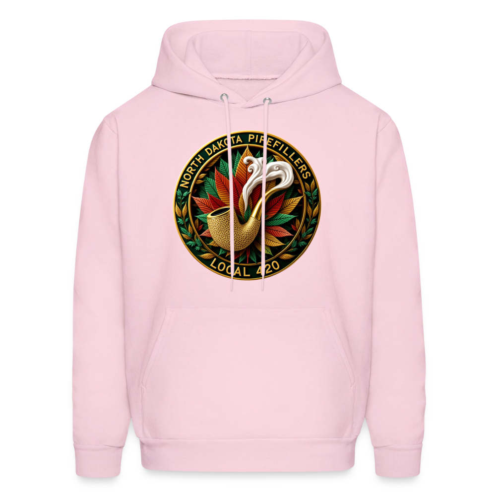 NORTH DAKOTA PIPEFILLERS LOCAL 420 F/B DESIGNS Men's Hoodie - pale pink
