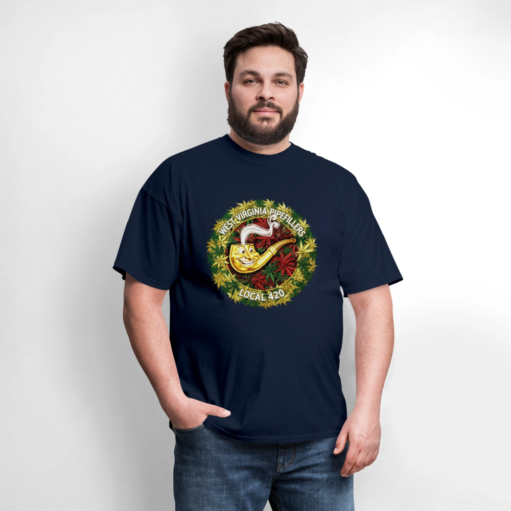WEST VIRGINIA PIPIEFILLERS LOCAL 420 Men's T-Shirt - navy