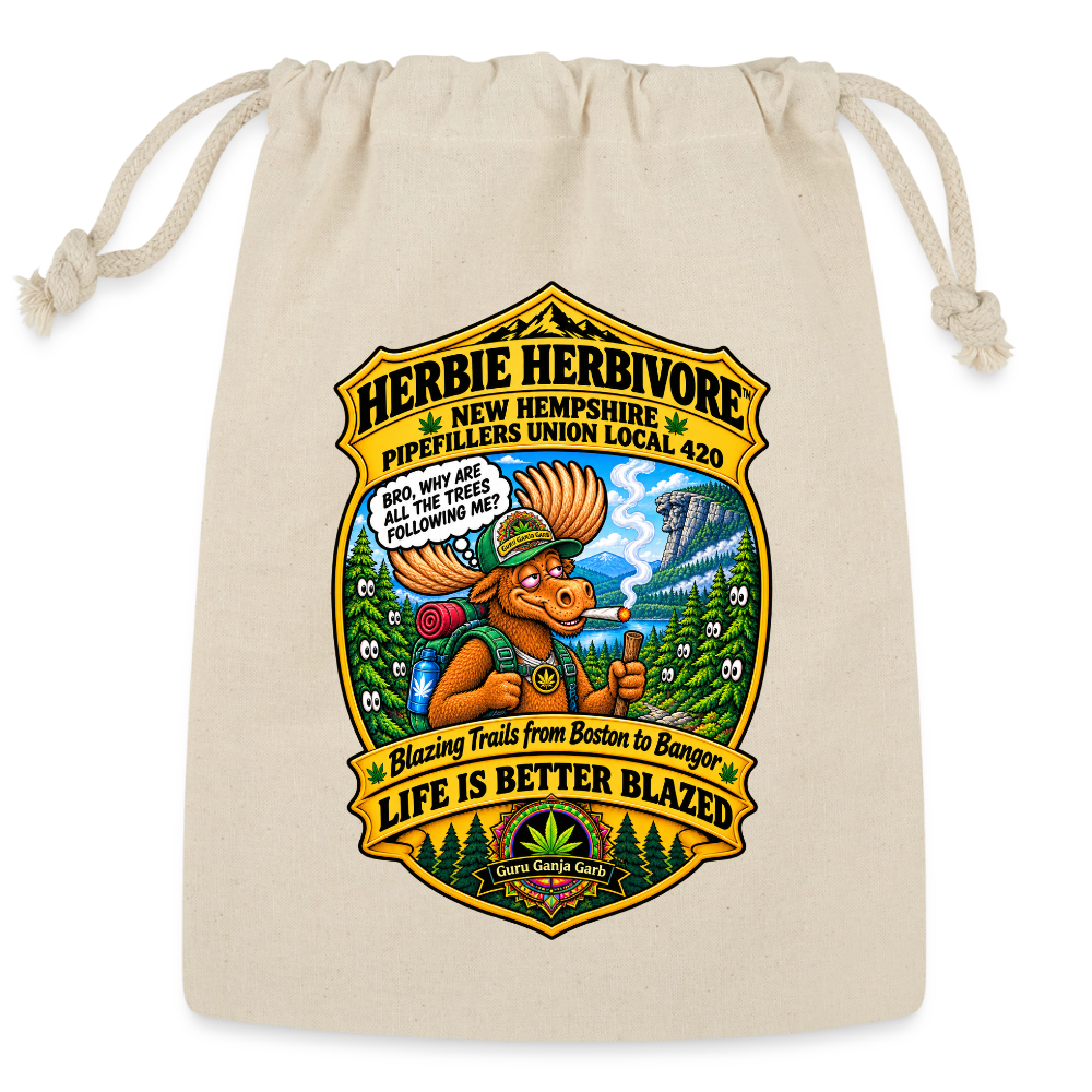 HERBIE HERBIVORE LIFE S BETTER BLAZED Multipurpose Bag - Natural