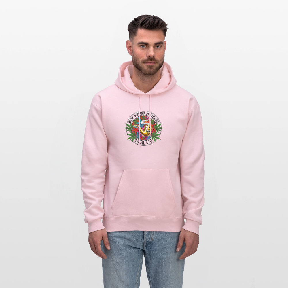 WEST VIRGINIA  PIPEFILLERS LOCAL 420 Men's Hoodie - pale pink