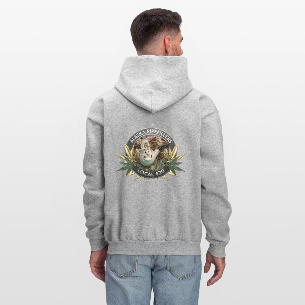 ALASKA  PIPEFILLERS LOCAL 420 F/B DESIGN Men's Hoodie - heather gray