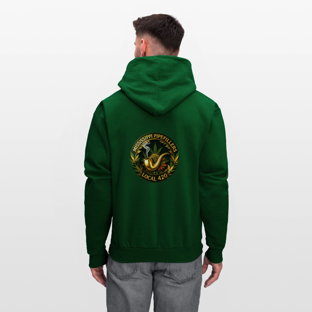 MISSISSIPPI PIPEFILLERS LOCAL 420 Men's Hoodie - forest green