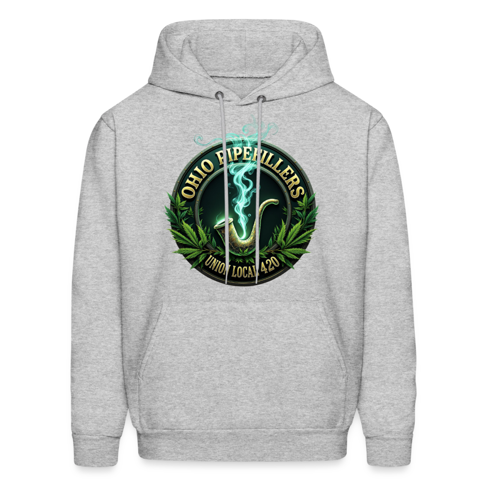 OHIO PIPEFILLERS UNION LOCAL 420 F/B DESIGNS Men's Hoodie - heather gray