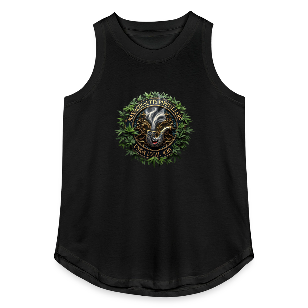 MASSACHUSETTS PIPEFILLERS LOCAL 420 Women's Relaxed Tank Top - black