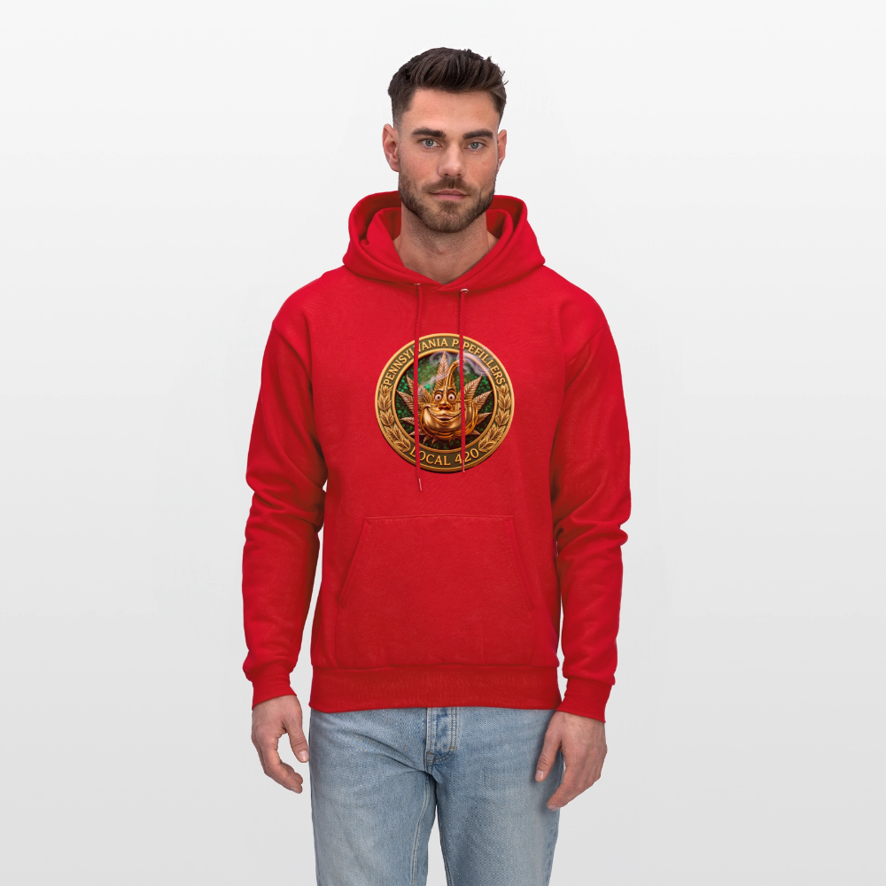 PENNSYLVANIA  PIPEFILLERS LOCAL 420 Men's Hoodie - red