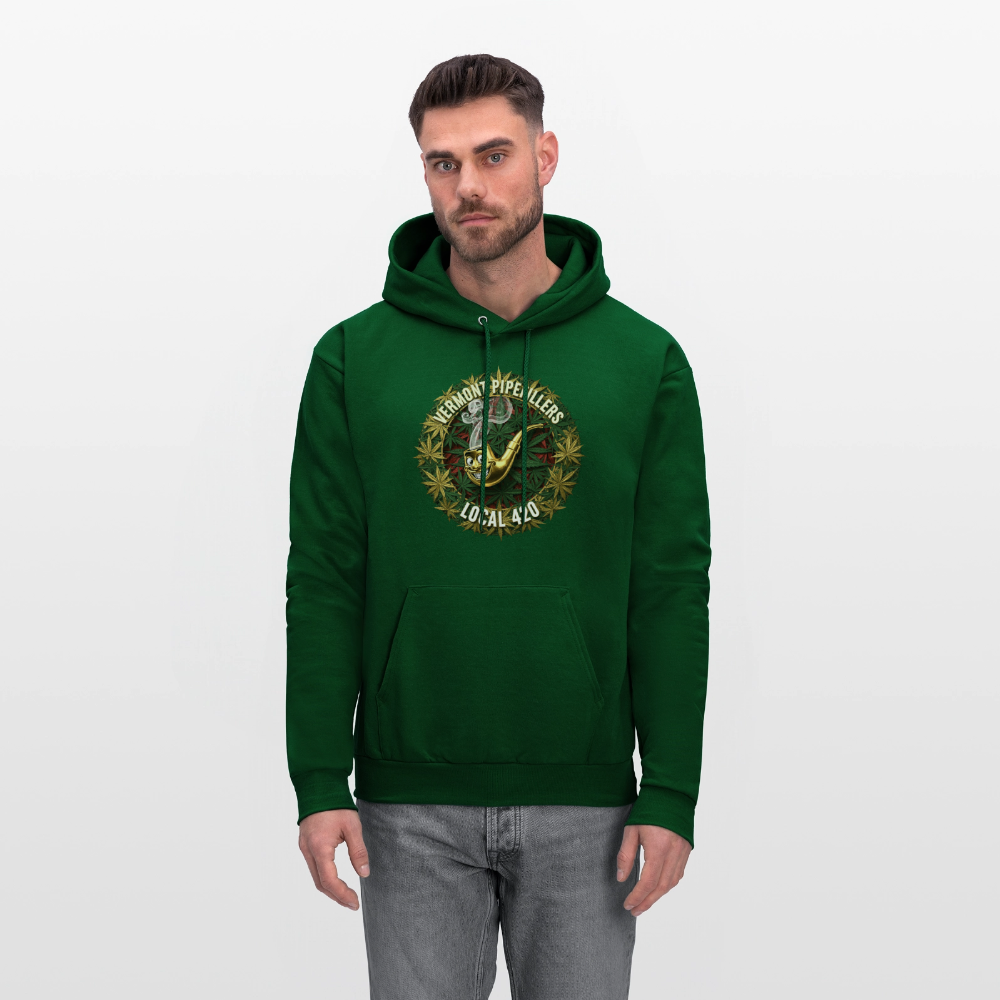 VERMONT PIPEFILLERS LOCAL 420 Men's Hoodie - forest green