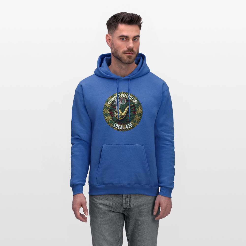 VERMONT PIPEFILLERS LOCAL 420  F/B DESIGN Men's  Hoodie - royal blue