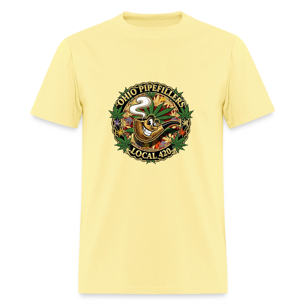 OHIO PIPEFILLERS LOCAL 420 Men's T-Shirt - cornsilk
